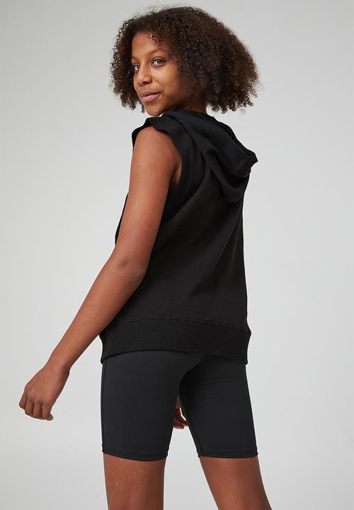 Cotton On - To m.ve sleeveless hoodie - black