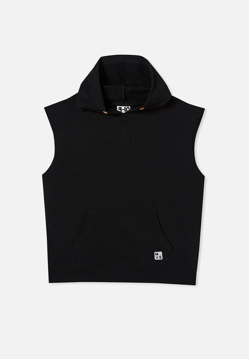 Cotton On - To m.ve sleeveless hoodie - black