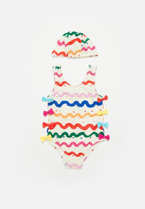 Pop Candy - Swimsuit & cap set - multi