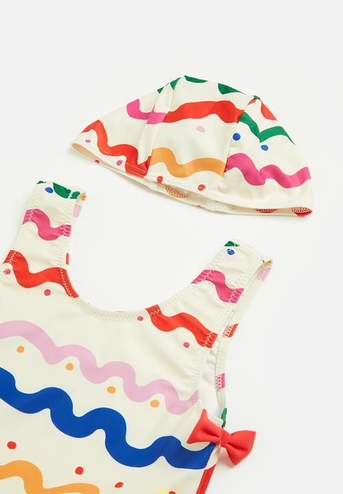 Pop Candy - Swimsuit & cap set - multi