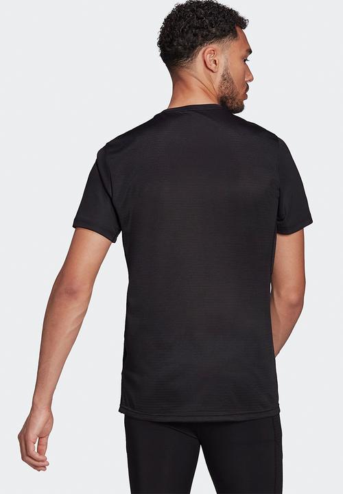 adidas Performance - Own the run tee - black & reflective silver