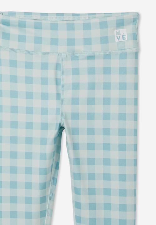 Cotton On - The 7/8 tight - rusty aqua/gingham