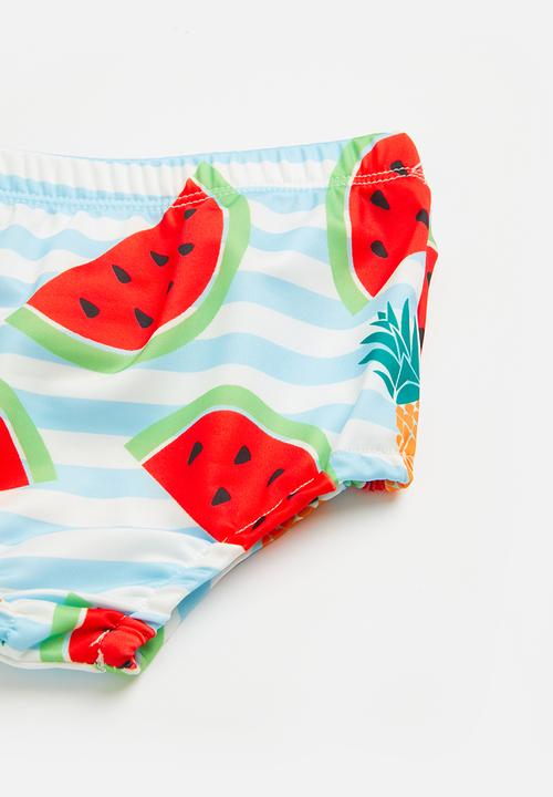 Pop Candy - Stripe bikini set - blue/white