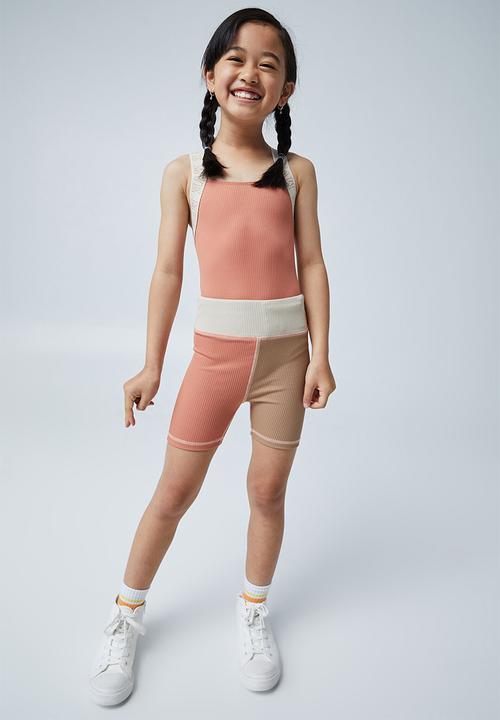 Cotton On - The wide strap leotard - dust storm