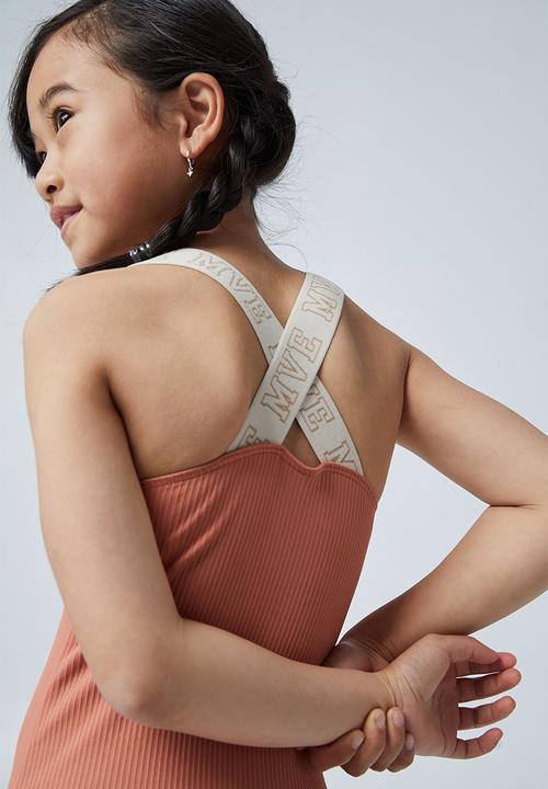 Cotton On - The wide strap leotard - dust storm