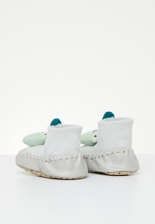 Pop Candy - Bear sock bootie - green