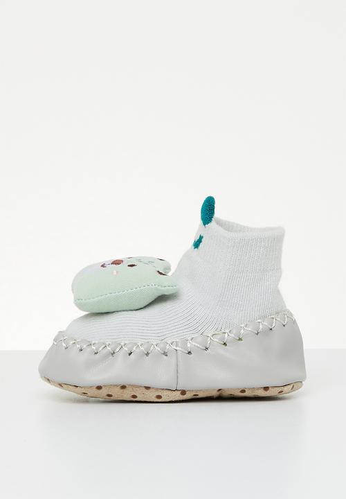 Pop Candy - Bear sock bootie - green