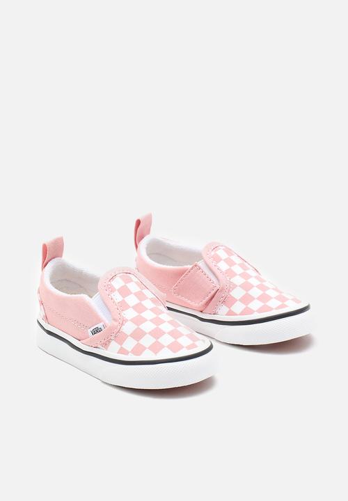 Vans - Td slip-on v - (checkerboard) powder pink/true white