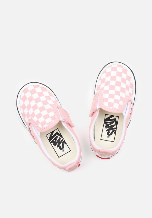 Vans - Td slip-on v - (checkerboard) powder pink/true white
