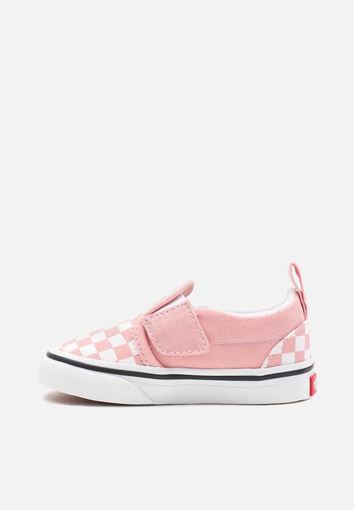 Vans - Td slip-on v - (checkerboard) powder pink/true white
