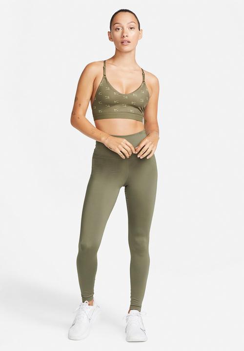 Nike - W nsw air df indy light bra - medium olive