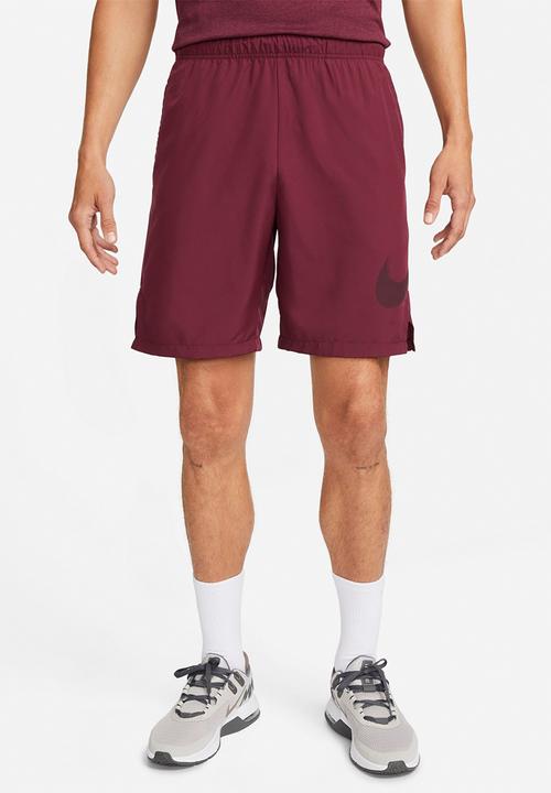 Nike - M nk df flx wvn shrt 9in gfx - dark beetroot