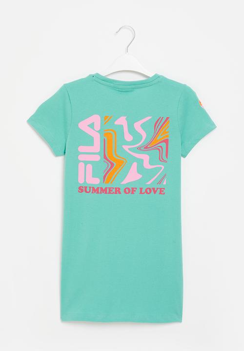 FILA - Carrie oversized T-shirt dress - porcelain