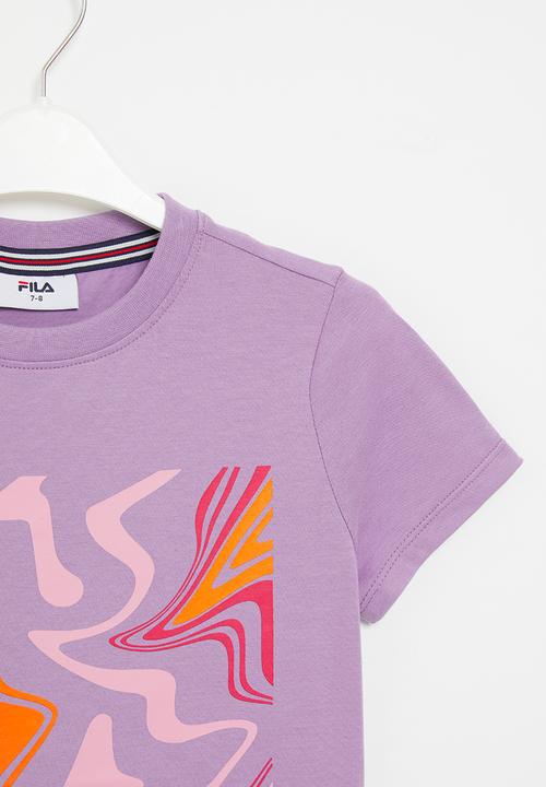 FILA - Goldie crop box top - chalk violet