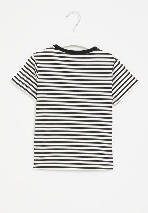 Pop Candy - Stripe tee - black & white