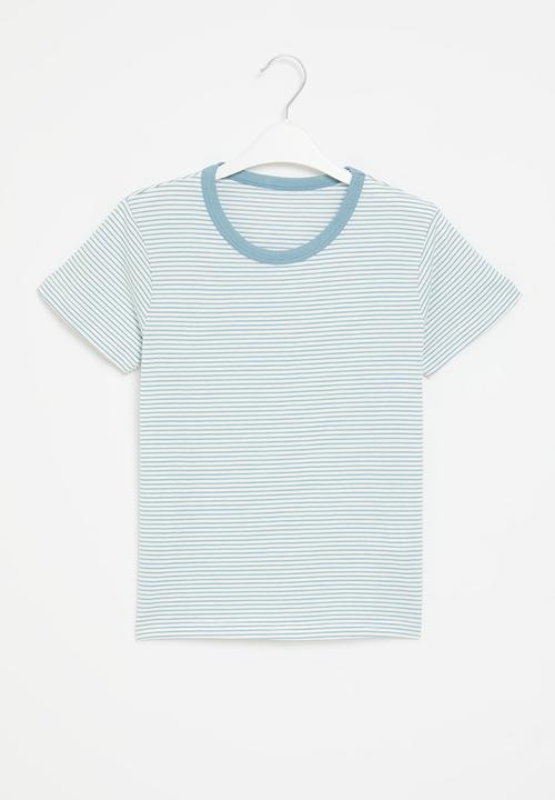 Pop Candy - Stripe tee - blue