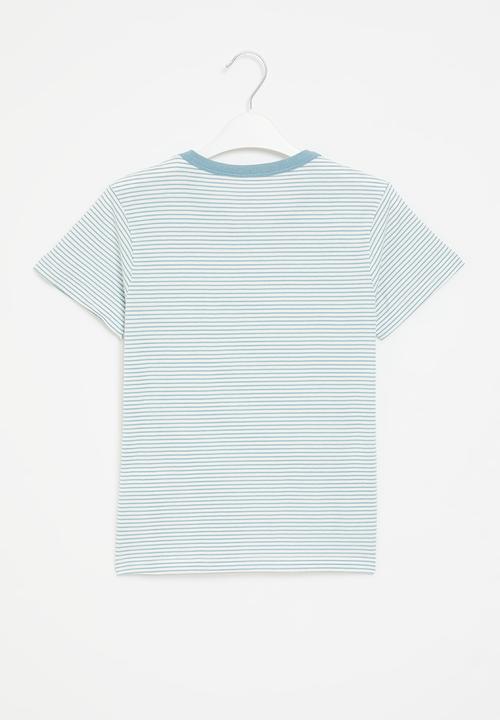 Pop Candy - Stripe tee - blue