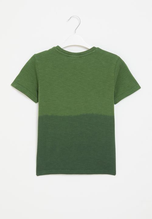 POLO - Boys ombre tee - green