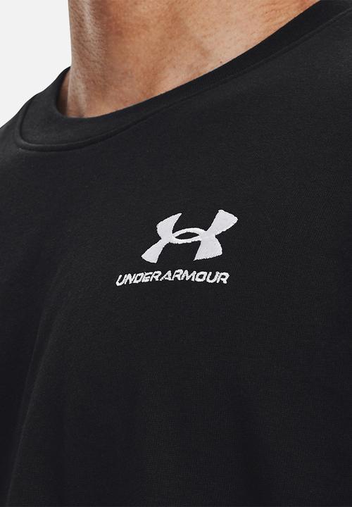 Under Armour - Ua logo emb heavyweight short sleeve - black
