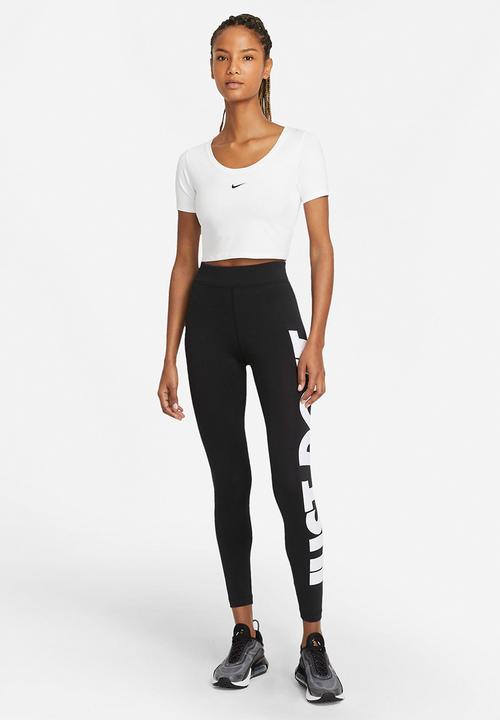 Nike - Nsw essntl gx hr leggng jdi - black & white