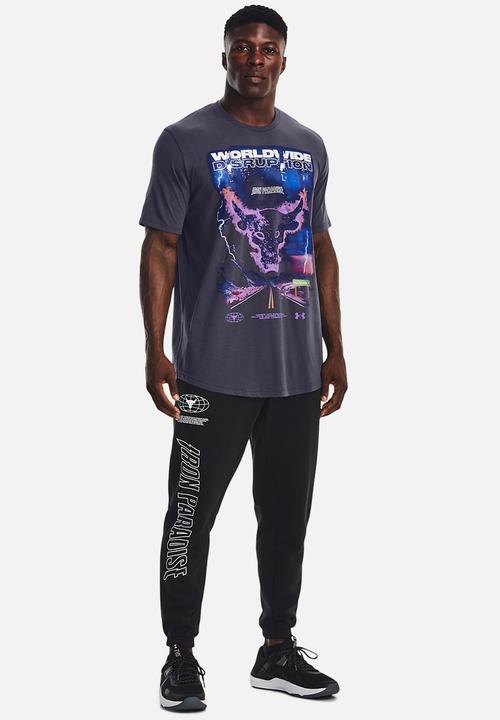 Under Armour - UA Project Rock ww disruption short sleeve - tempered steel