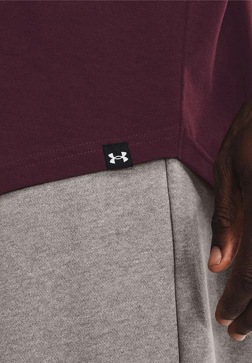 Under Armour - UA Project Rock  ipbc short sleeve - dark maroon