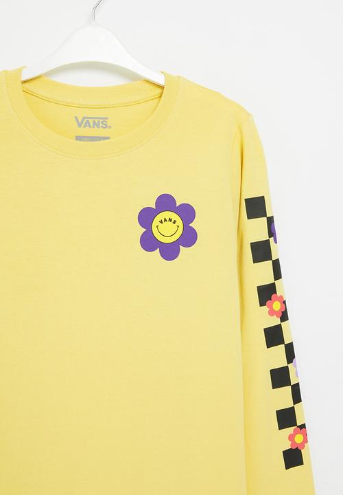Vans - Radically happy long sleeve tee dress - yellow