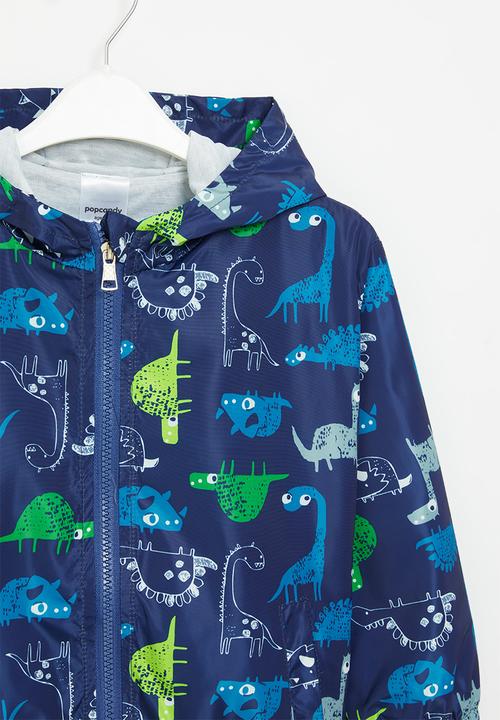 Pop Candy - Dino hooded jacket - navy