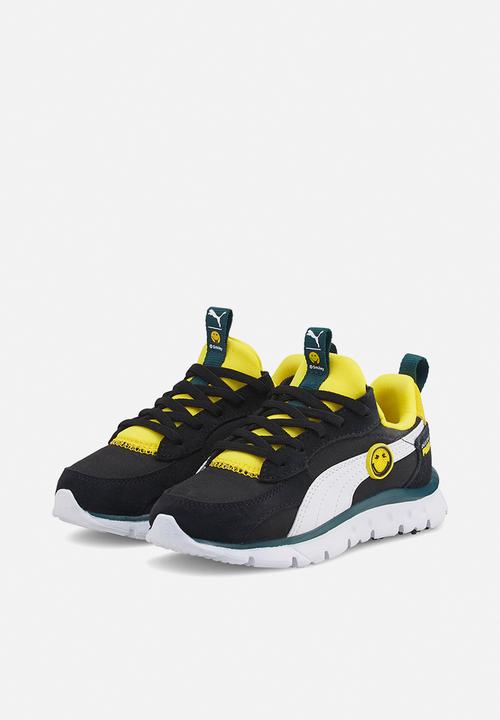 PUMA - Wr flex slip on smileyworld ps - puma black/puma white/vibrant yellow