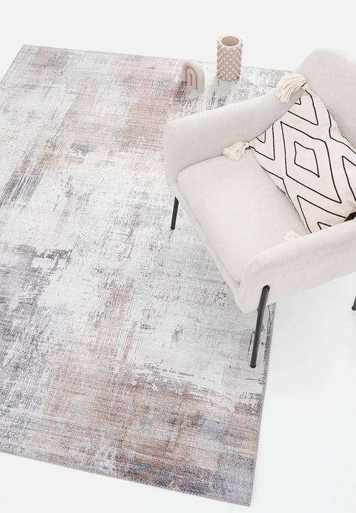 Sixth Floor - Gienah rug - modern abstract muddy yellow