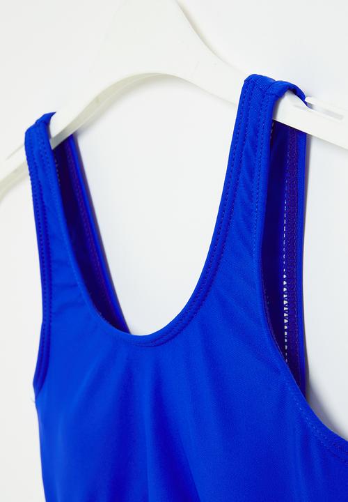 Rebel Republic - Girls one piece bikini - royal blue