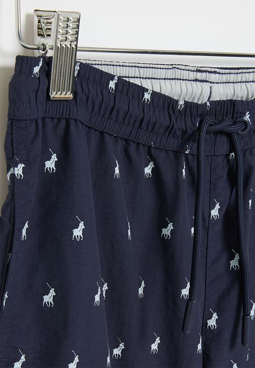 POLO - Boys monogram short - navy