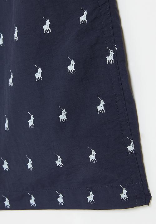 POLO - Boys monogram short - navy