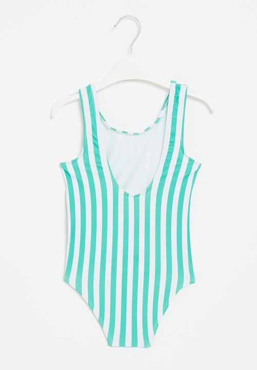 Pop Candy - Pineapple bikini - green & white