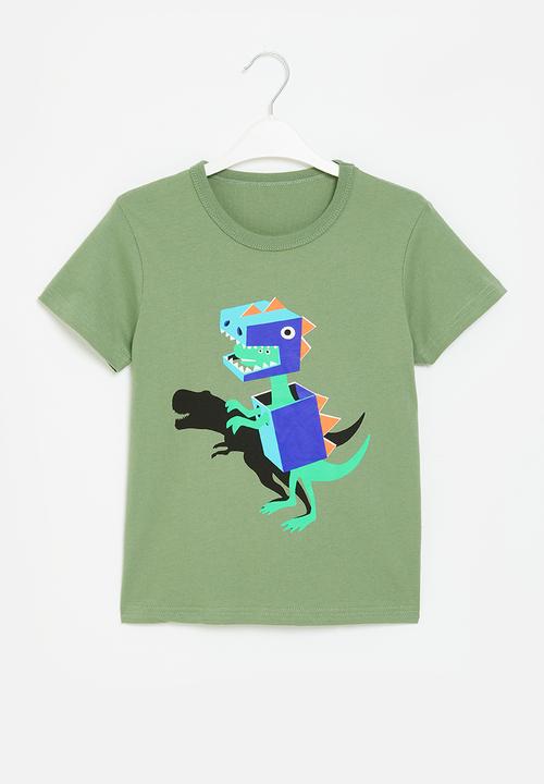 Pop Candy - Boys dino tee - green