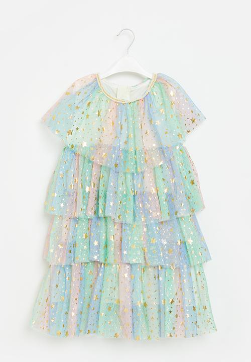 Pop Candy - Tiered star dress - multi