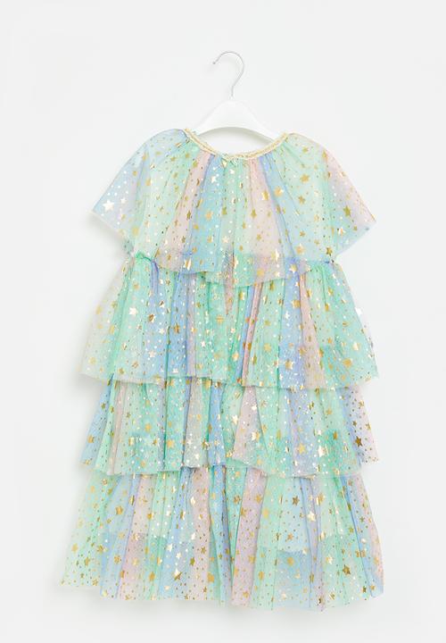 Pop Candy - Tiered star dress - multi