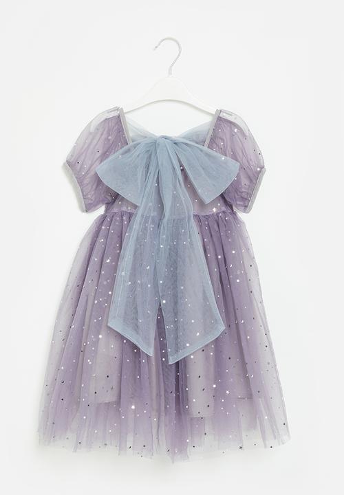Pop Candy - Puff sleeve dress - purple