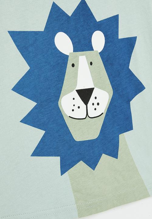 Pop Candy - Lion tee - sage