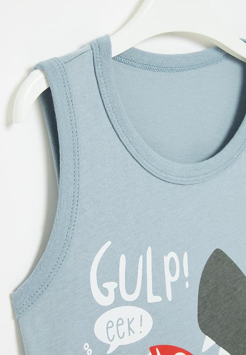 Pop Candy - Shark vest - blue