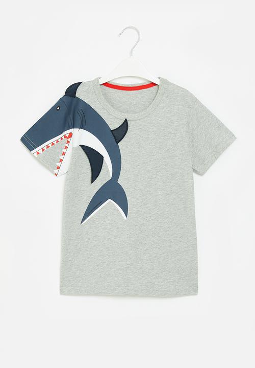 Pop Candy - Shark tee - grey