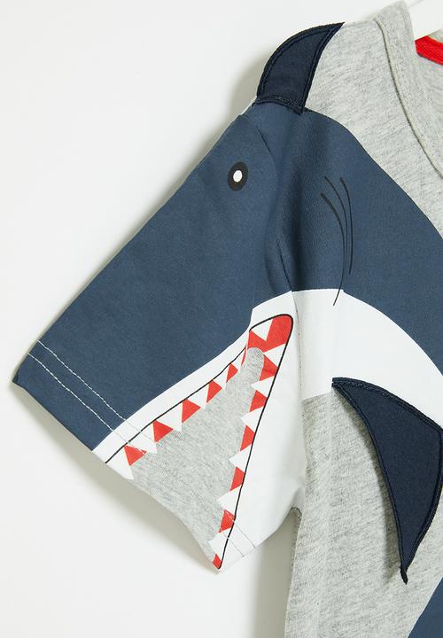 Pop Candy - Shark tee - grey