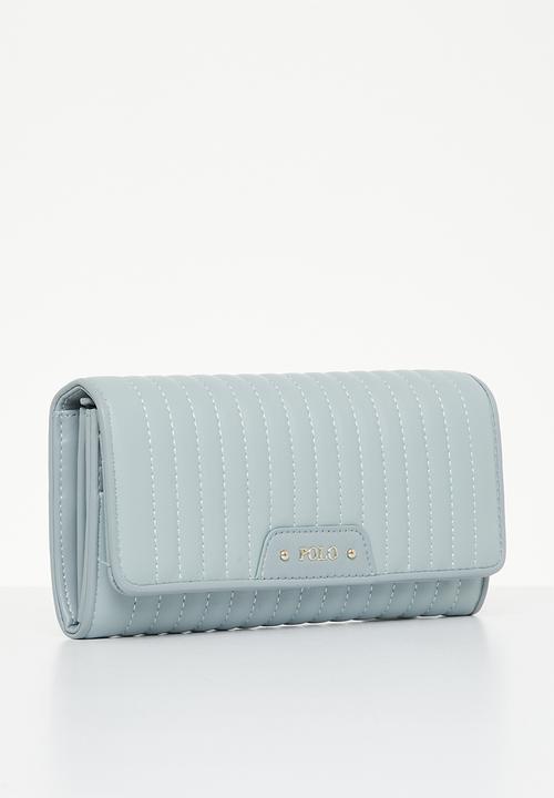 POLO - Quilt clutch purse bag - blue