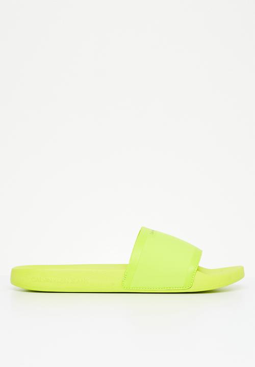Calvin Klein - Slide neoprene - safety yellow