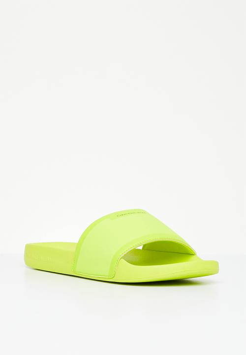 Calvin Klein - Slide neoprene - safety yellow