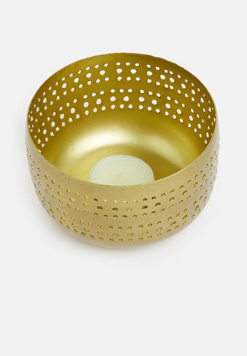 H&S - Tealight holder - gold