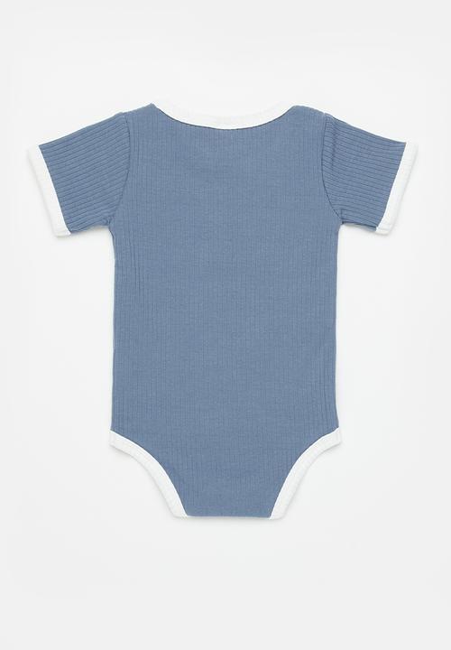 Pop Candy - Baby boys babygrow - blue