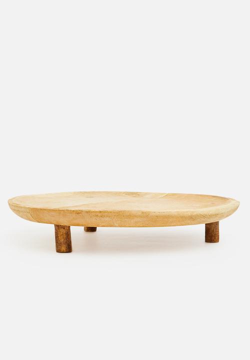 Excellent Houseware - Round tray - mango wood