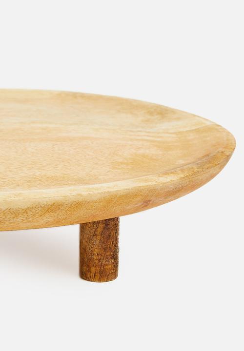 Excellent Houseware - Round tray - mango wood