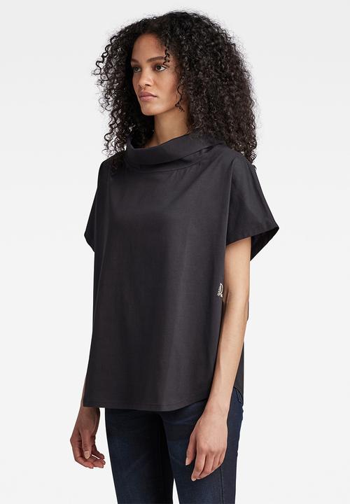 G-STAR - Woven mix sleeveless loose r t  - caviar